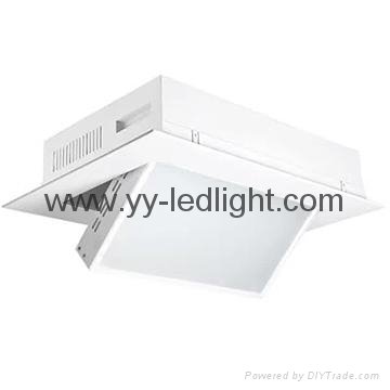 Adjustable color temperature electric flip led film panel light 