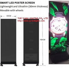 Smart LED Poster Screen Mobile Advertising Display