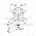 SHA16-Four way lab taps