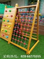 幼儿園木製玩具滑梯,四川儿童實木梭梭梯,成都幼儿木質滑滑梯 4