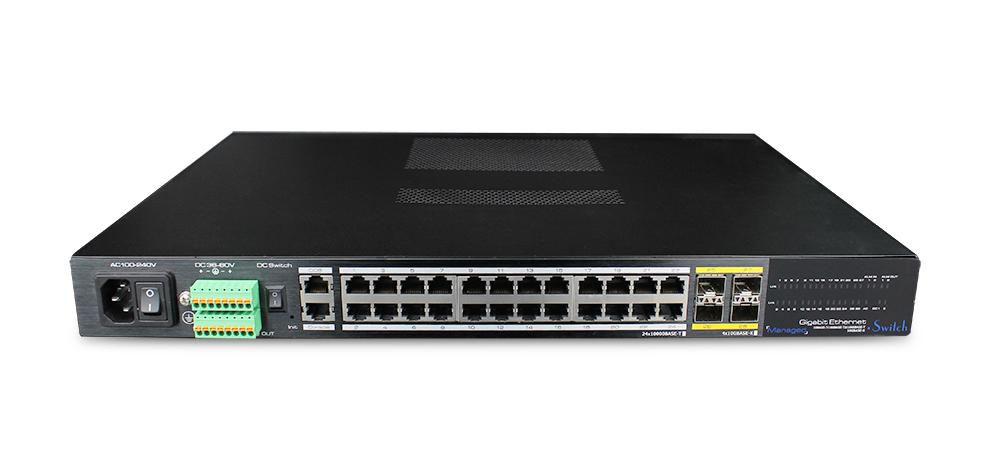 24口萬兆上聯三層網管型工業交換機 UTP7624GE -I