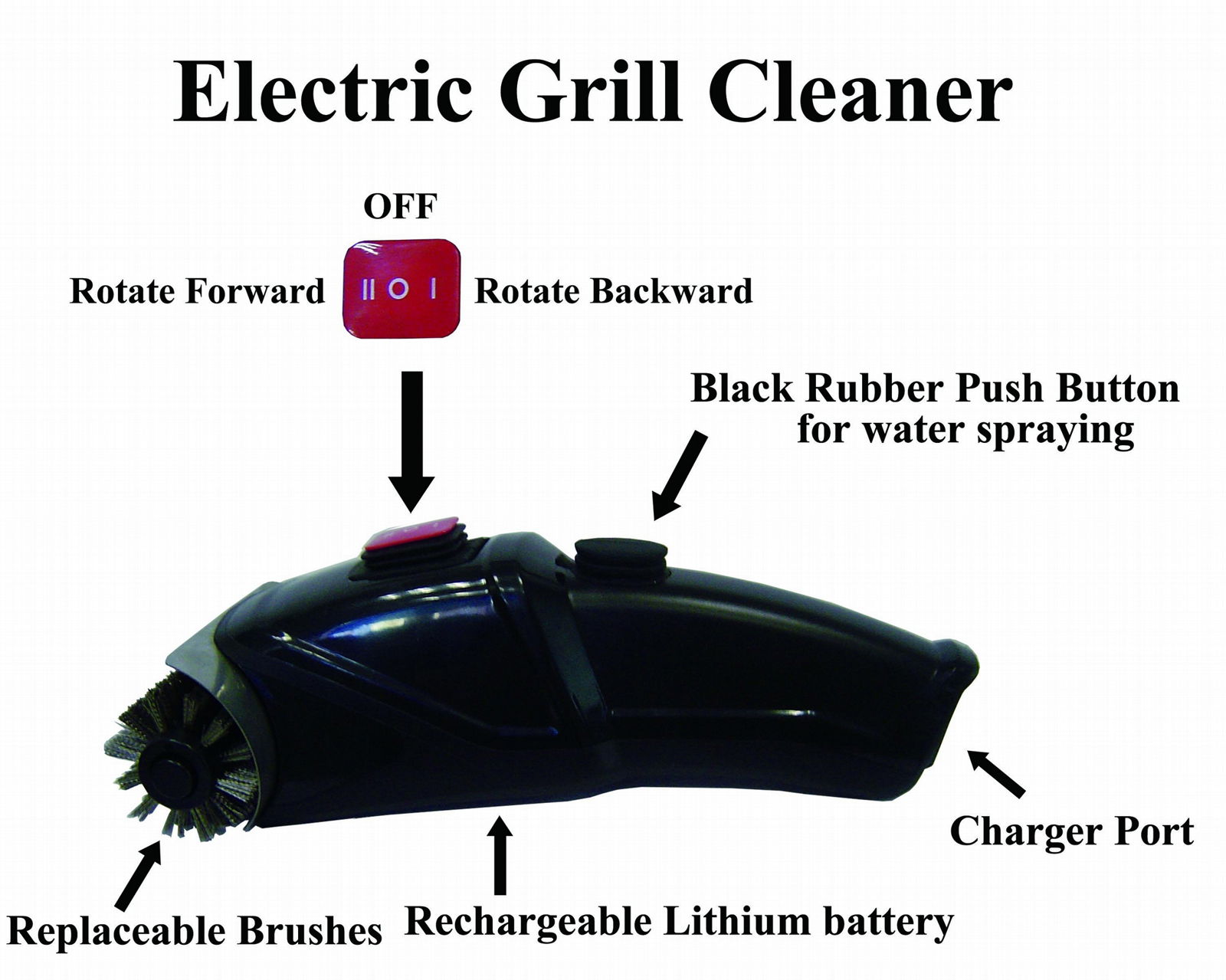Electric Grill Cleaner CB08L (Taiwan Manufacturer) Travel,Outdoor