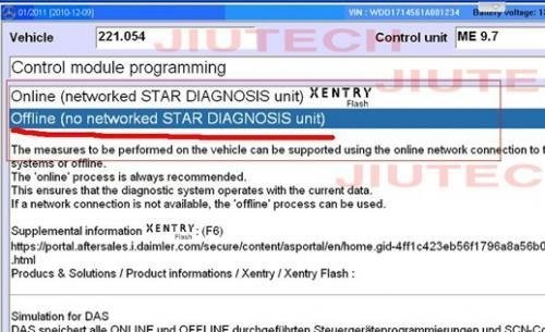 Offline SCN Coding Opening Service for Benz Star Software
