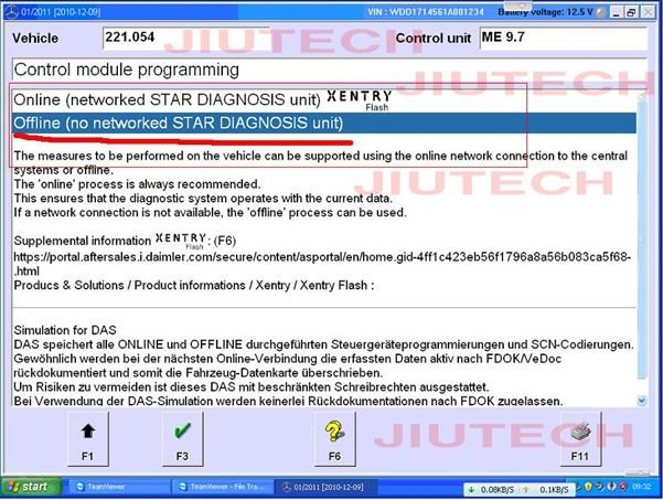 Offline SCN Coding Opening Service for Benz Star Software 3