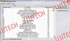 Volvo Developer Tool for  Volvo Vcadswith program parameters with Program speed 