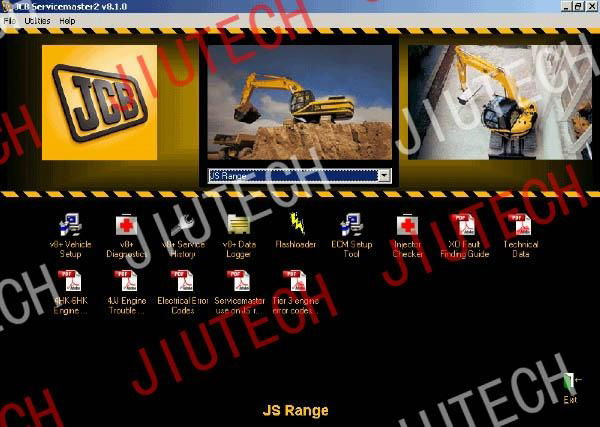 JCB diagnostic tool JCB Service Master Heavy Duty Truck Diagnostic scanner  4