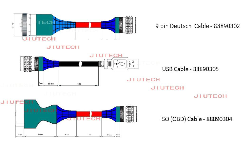 Volvo Vocom 88890300 Communication interface volvo diagnostic scanner tool 