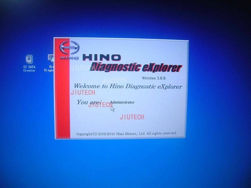 HINO Diagnostic EXplorer/Hino-Bowie Truck Excavator Diagnostic with d630 laptop
