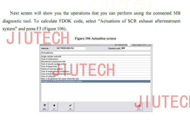 Mercedez benz adblue disable remove DAS FDOK Keyen Merceds Star Diagnosis Tool 4