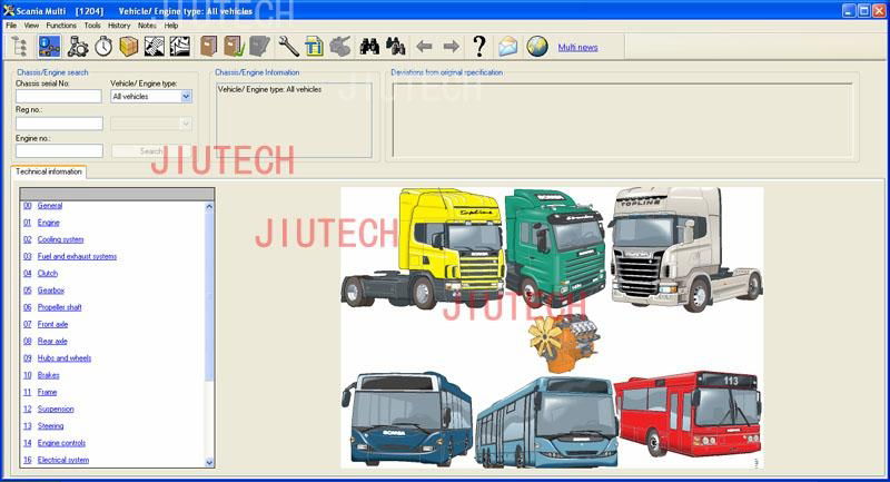 Scania VCI 2 Multi Fault Diagnosis System