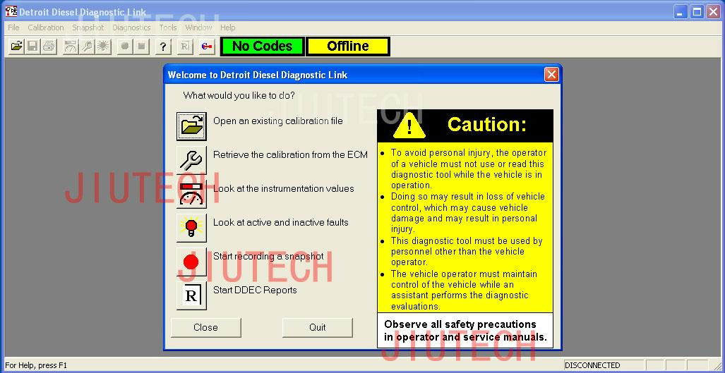 Heavy Duty Diagnostic Scanner Tool Diesel Dddl 7.09 For Servicing Detroit Diesel