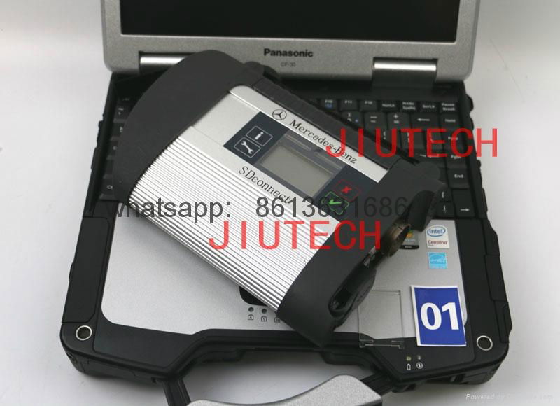 MB SD Connect C4 Compact 4 with Panasonic CF30 laptop Mercedes Star Diagnosis   2