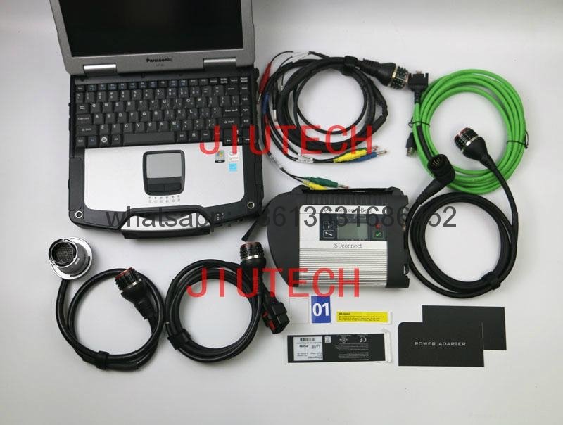 MB SD Connect C4 Compact 4 with Panasonic CF30 laptop Mercedes Star Diagnosis  