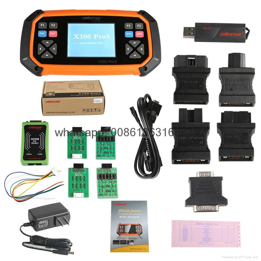 OBDSTAR X300 PRO3 X-300 Key Master with Immobiliser + Odometer Adjustment +EEPROM/PIC+OBDII