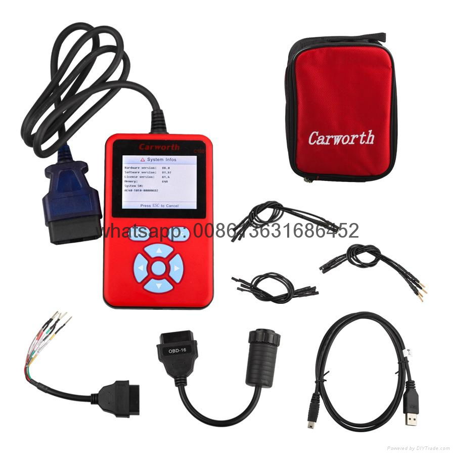 Carworth C100-A 12V/24V Gasoline/Diesel Universal OBDII Scanner Tools