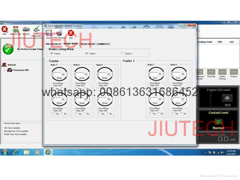 	 JPro Truck Diagnostic Software Adapter Kit