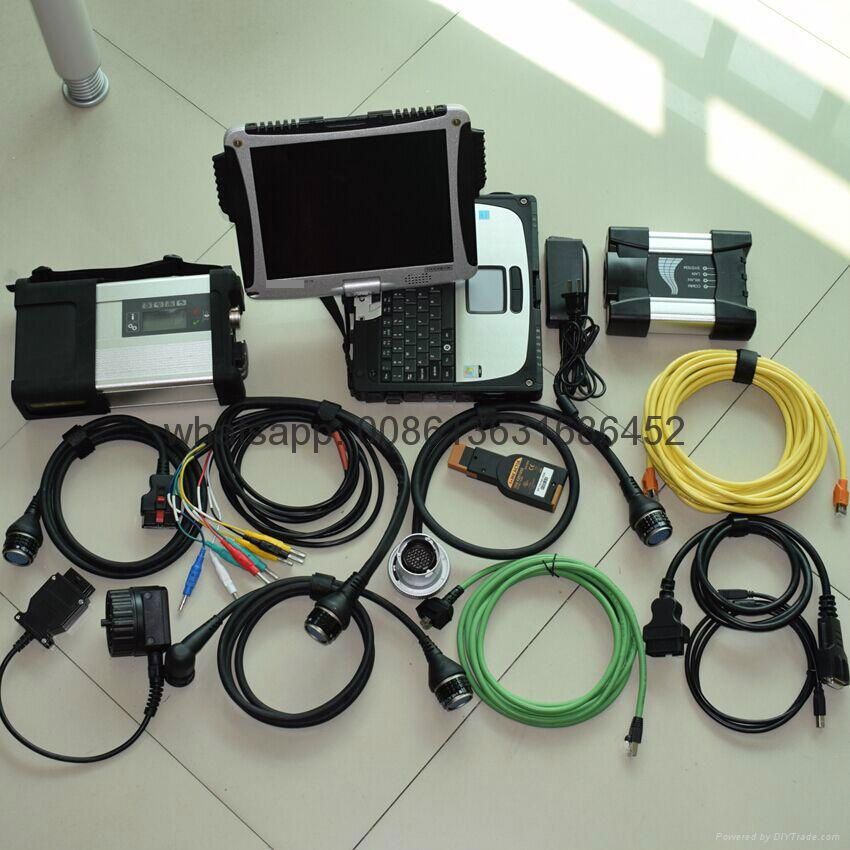 Mercedes benz mb star c5 and bmw icom next software 2in1 ssd toughbook cf19 diagnostic tool