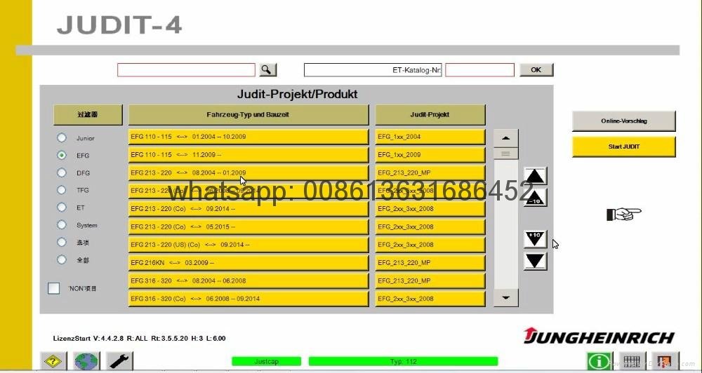 Judit Incado Box Diagnostic Kit JUDIT 4 Jungheinrich forklift machines read change parameters