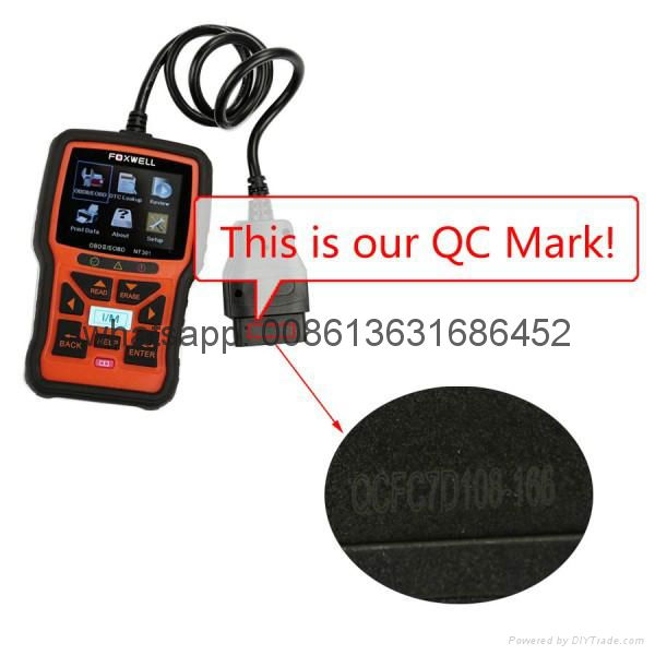 Foxwell NT301 CAN OBDII/EOBD Code Reader Support Multi-Languages