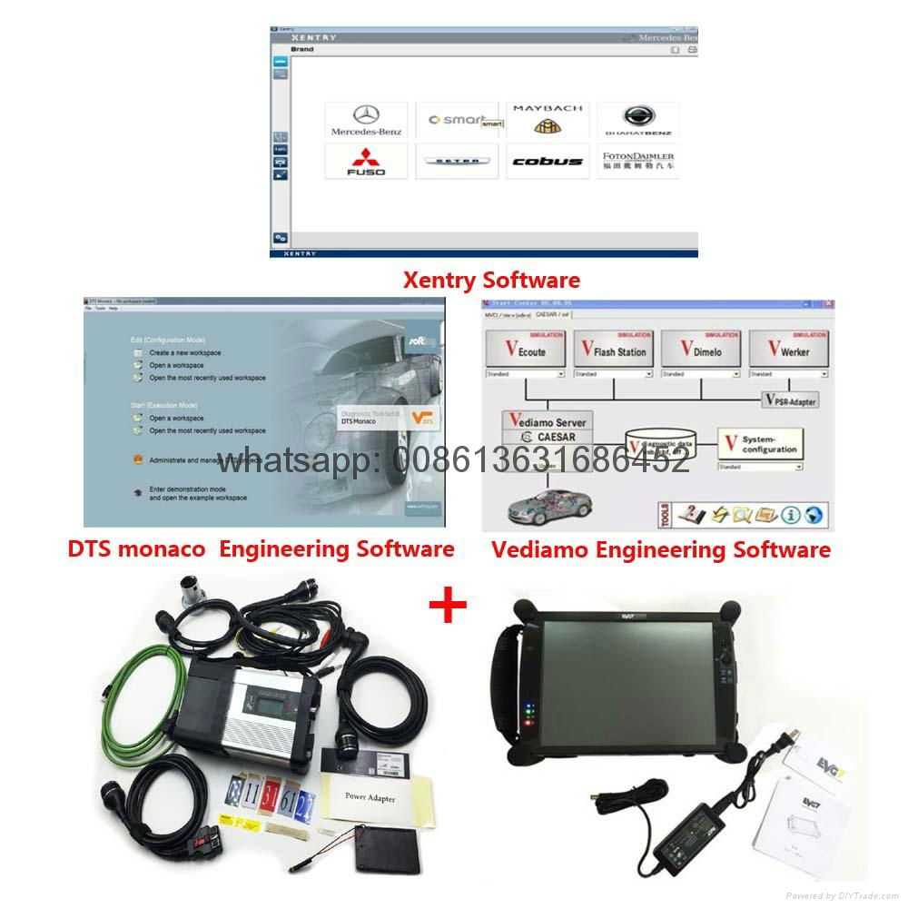 MB SD Connect C5 with Super Engineering Software DTS monaco And EVG7 Tablet  3