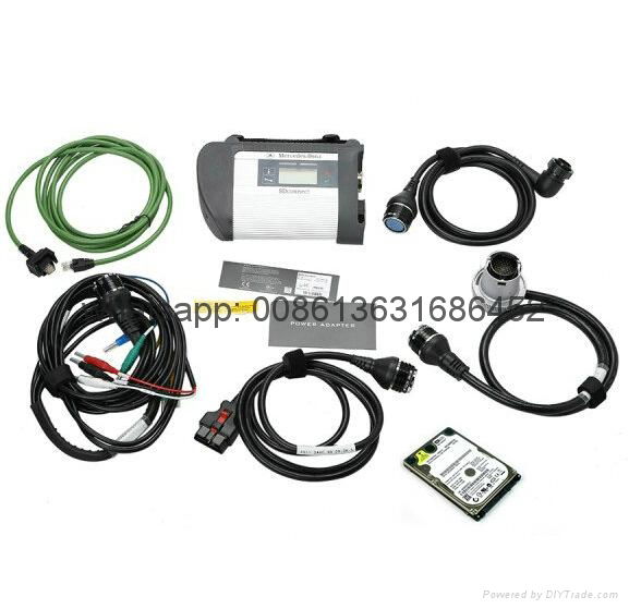 MB SD Connect C4 Star Diagnosis Tool Plus Dell D630 Laptop