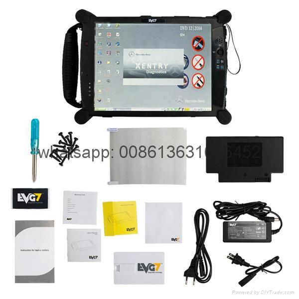 MB SD Connect Compact 4 Mercedes Star Diagnosis Tool with EVG7 Diagnostic scanne 2