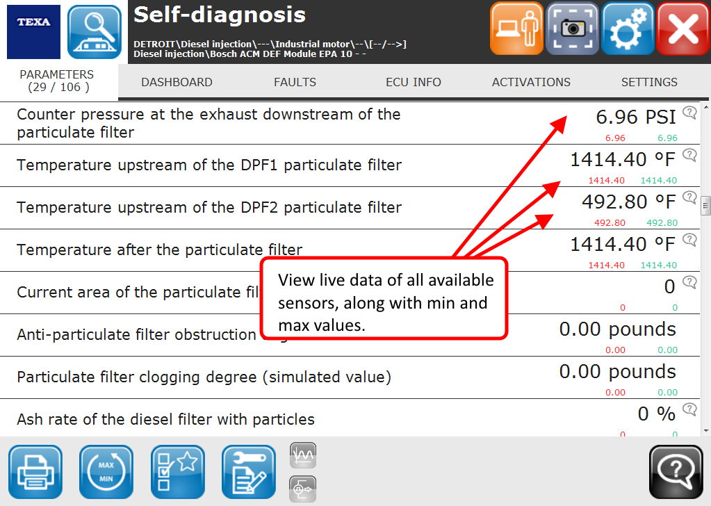 TEXA Truck and Off Highway Combo Diagnostic Tool