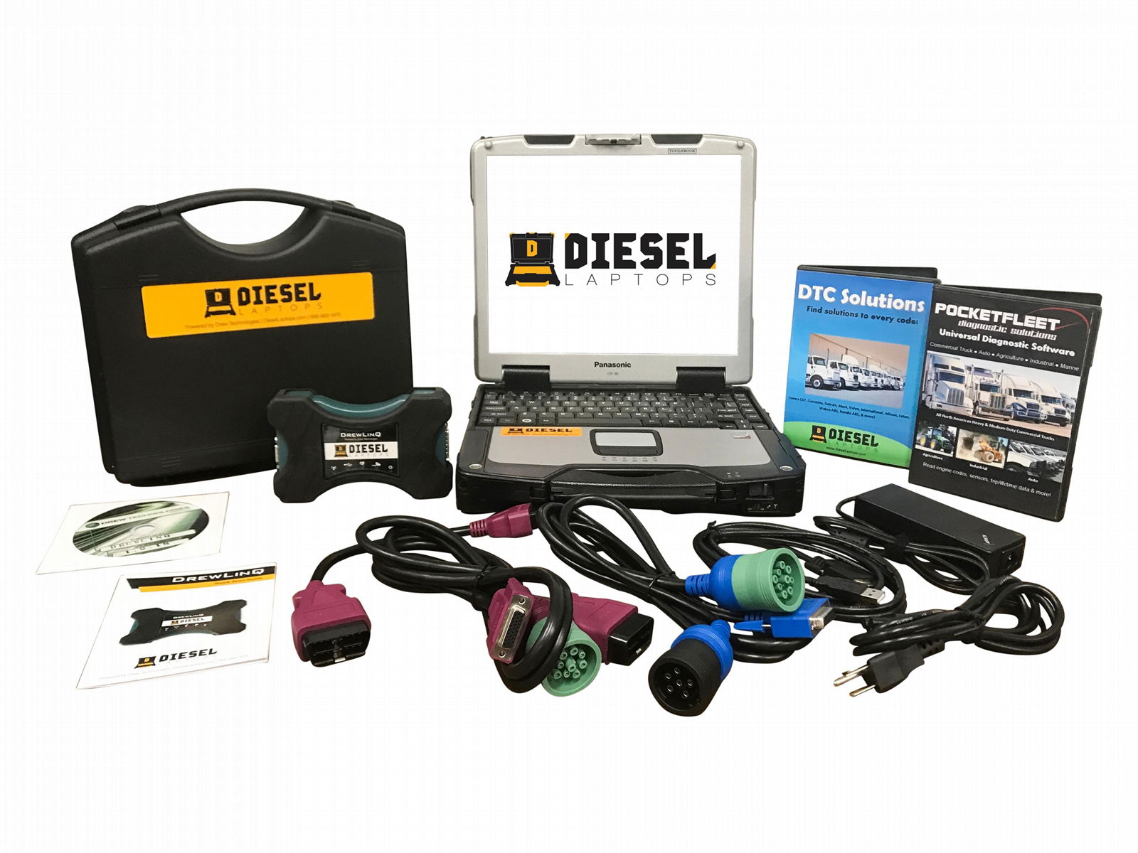 Universal Diesel Truck Diagnostic Tool & Scanner Laptop Kit