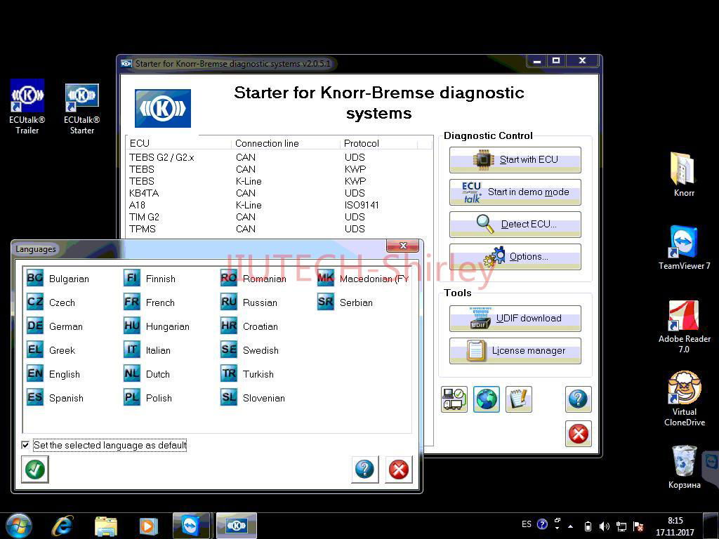 KNORR-BREMSE Knorr NEO BREMSE Diagnosis trailers and semi-trailers brake system 2