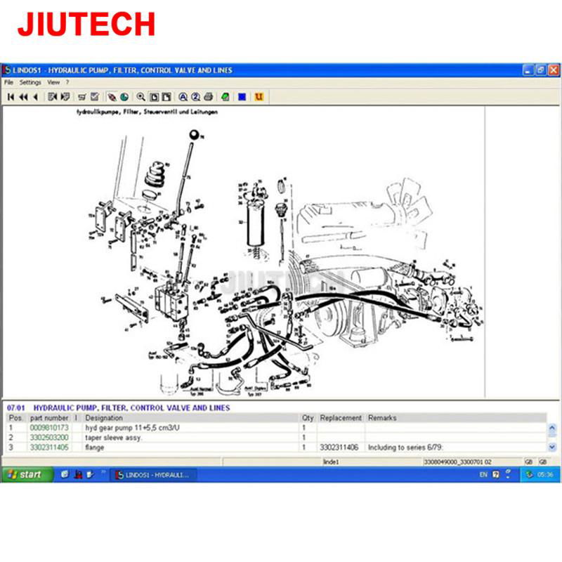 Linde Lindos Parts Catalog EPC for Linde ForkLift Trucks diagnostic tool