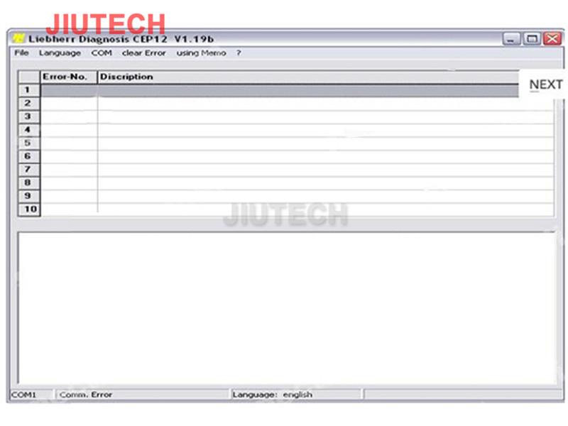 LIEBHERR DIAGNOSTIC KIT With T420 laptop Liebherr Diagnostic Software with diagn