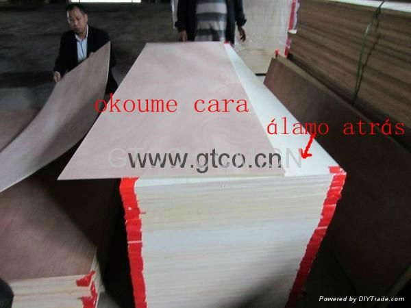 okoume veneer plywood door skin 