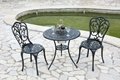 Cast Aluminum outdoor furniture garden chair and table