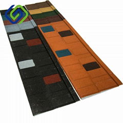 colorful stone coated steel roof tile