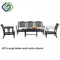 Quality cast aluminum outdoor furniture garden sets dining sets 2