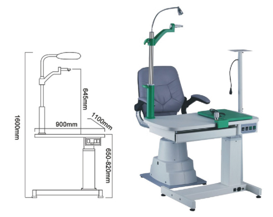 NEW: Full serials ophthalmic unit (chair and stand)