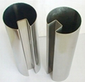 Stainless steel single slot round tube 