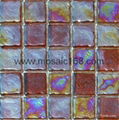 black color Glass mosaic 