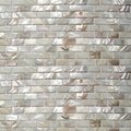 brick design shell mosaic mural