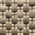 mix size Coconut mosaic wood wall panel