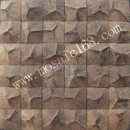 Coconut mosaic panel manufacture supply