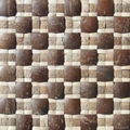 Coconut mosaic wood wall panel