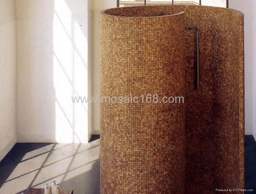 Coconut mosaic column