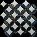 Ellipse ceramic glass mosaic flooring