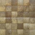 coconut shell mosaic wood panel
