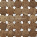 coconut shell mosaic square design