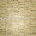 white color Coconut wood mosaic wall panel 