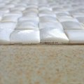 pure white Shell mosaic square design