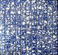 blue & white color ceramic mosaic 