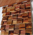 irregular wood mosaic for interior wall 5